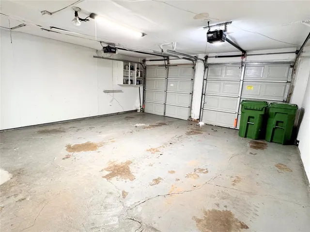 a view of a garage