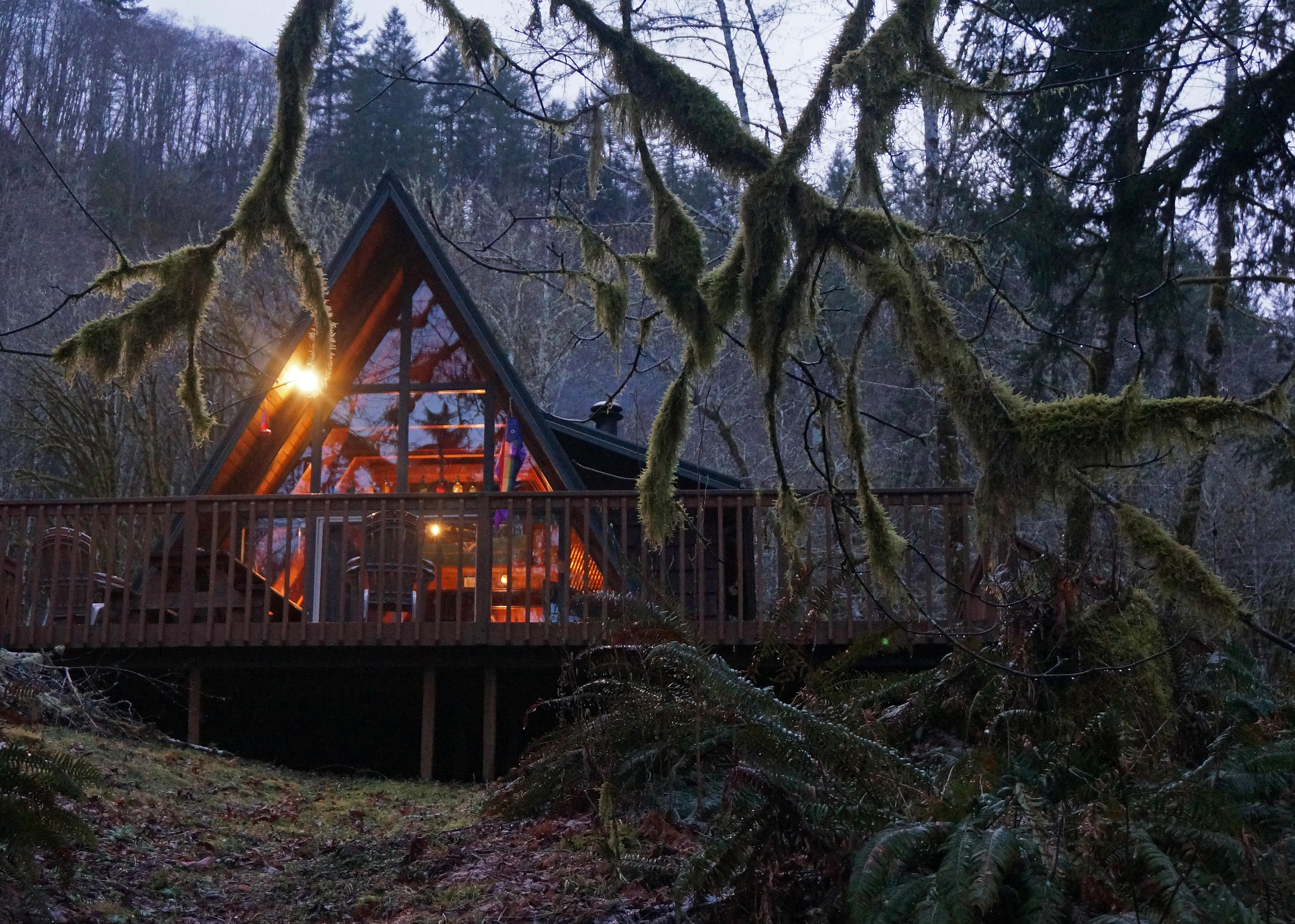 Cabin at Night