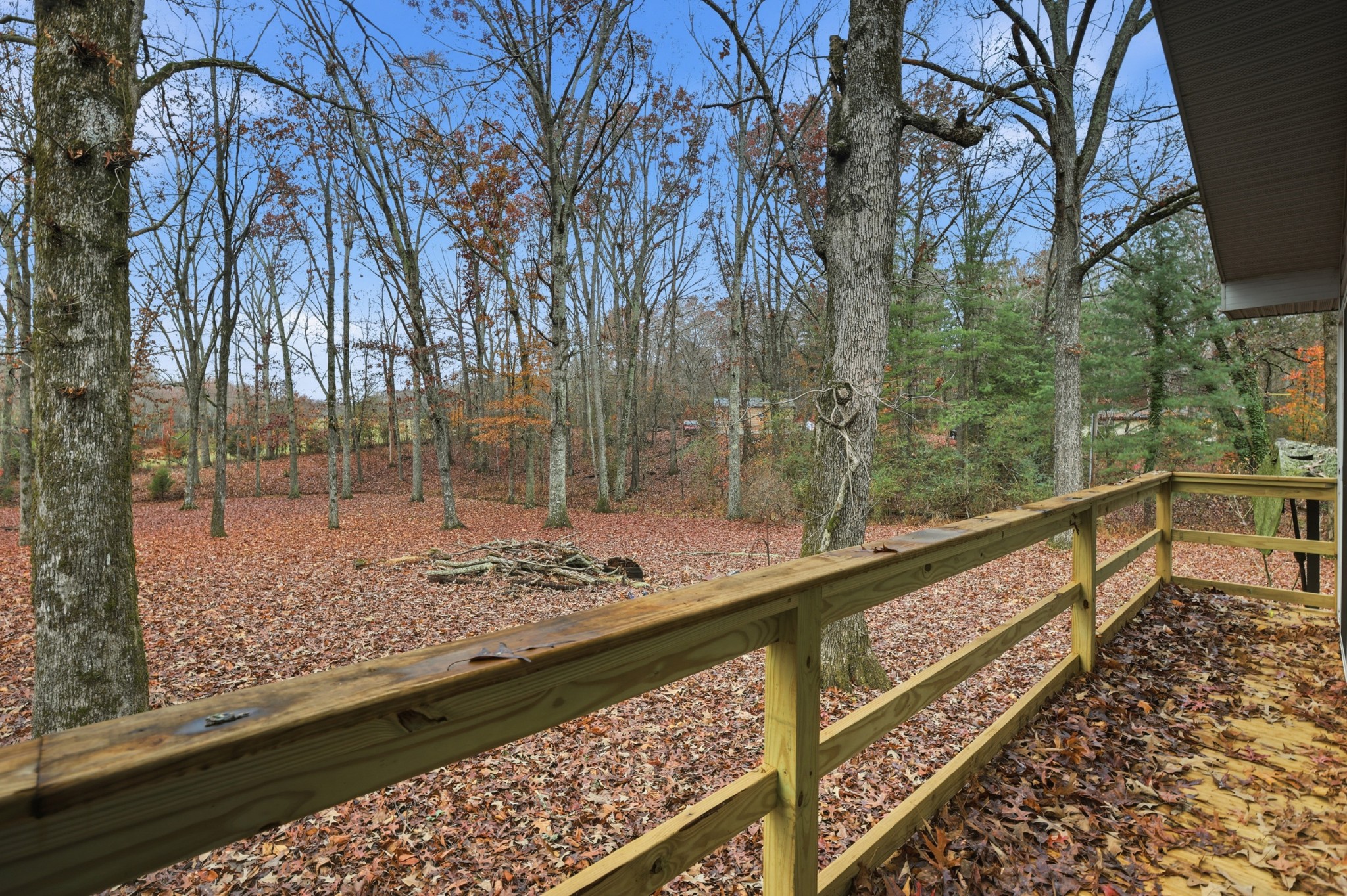 888 Cook Road Tullahoma, TN 37388 - Photo 20 of 23 a view of a wooden deck with a forest