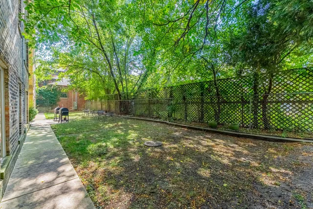 a view of a backyard with a small cabin