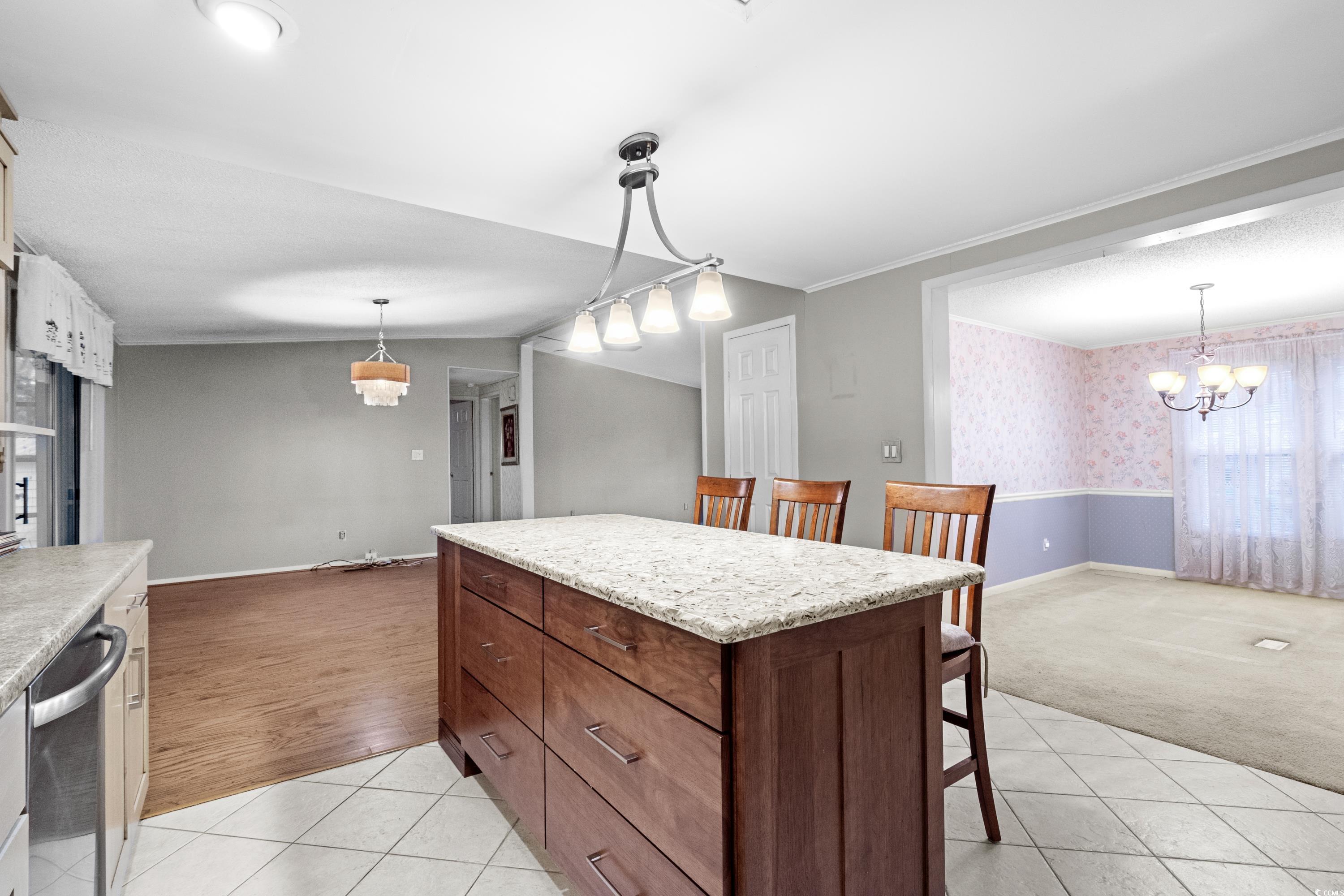 808 Carolina Drive Murrells Inlet, SC 29576 - Photo 17 of 40 Kitchen featuring stainless steel dishwasher, pend