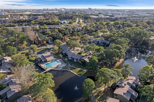 an aerial view of multiple house