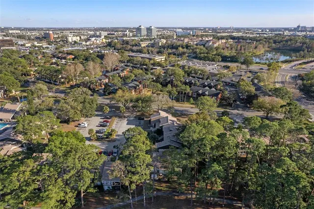 a view of residential house with lake view