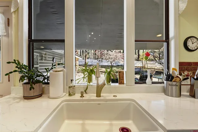 a view of an entryway with a stove