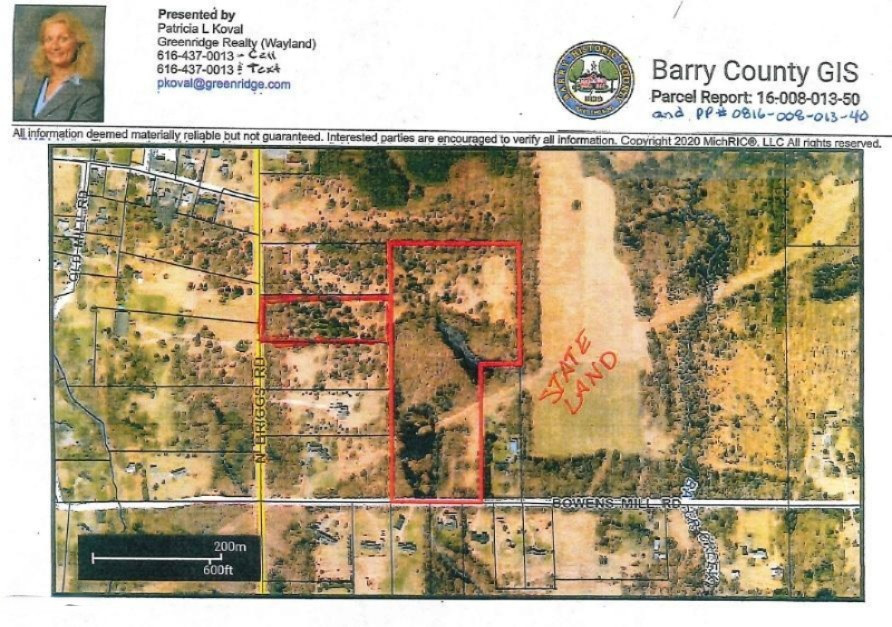 220 North Briggs Road Middleville, MI 49333 - Photo 11 of 11 Plot Map 2