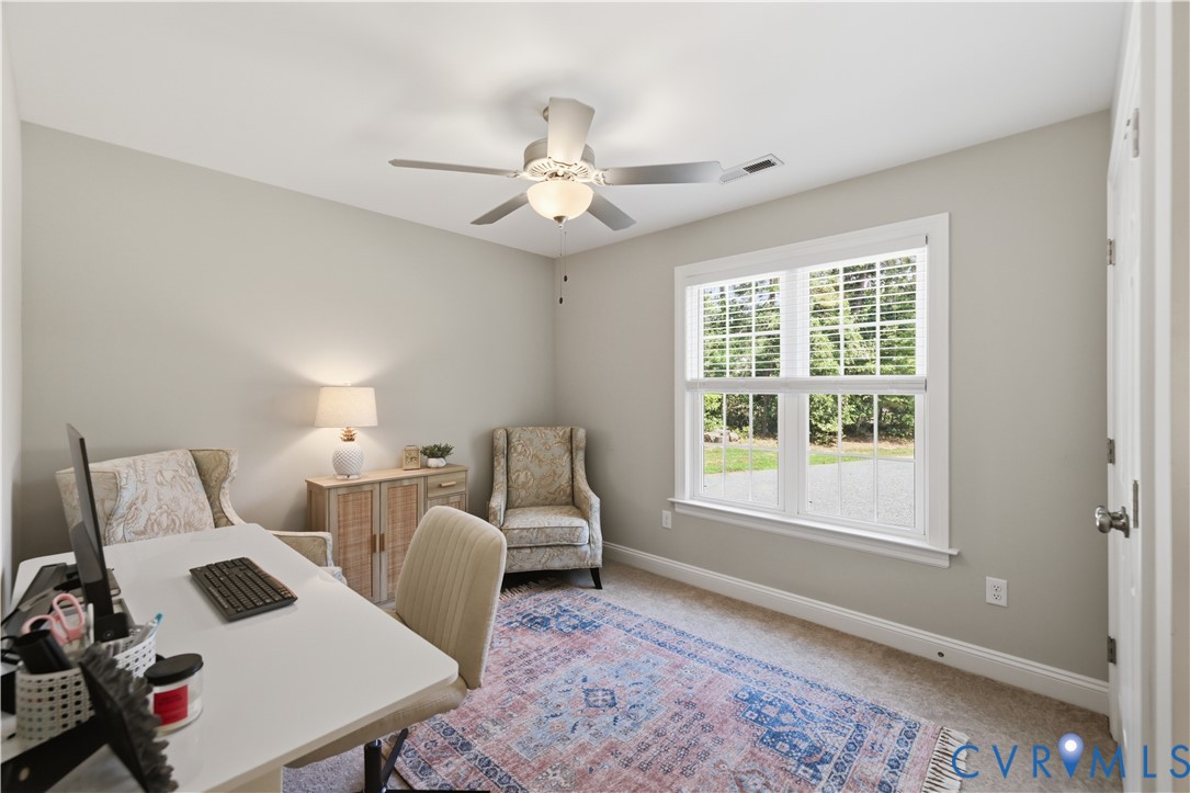 222 Oak Ridge Court Aylett, VA 23009 - Photo 22 of 35 Room featuring a double window with blinds, a ceil