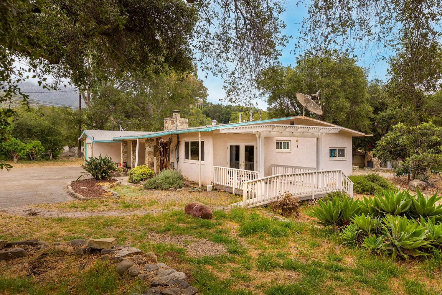 982 Oso Road Ojai, CA 93023 - Photo 3 of 21 a view of a house with backyard