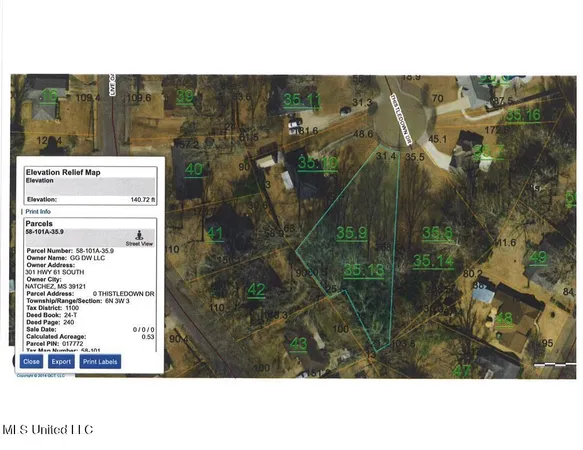 $16,500 | Thistledown, Natchez, MS 39120