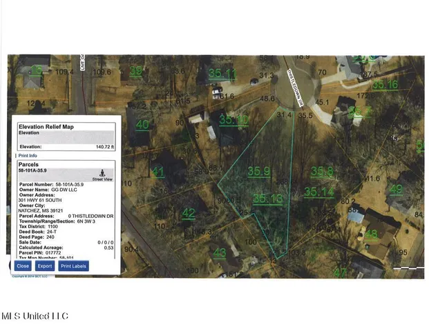 $16,500 | Thistledown, Natchez, MS 39120