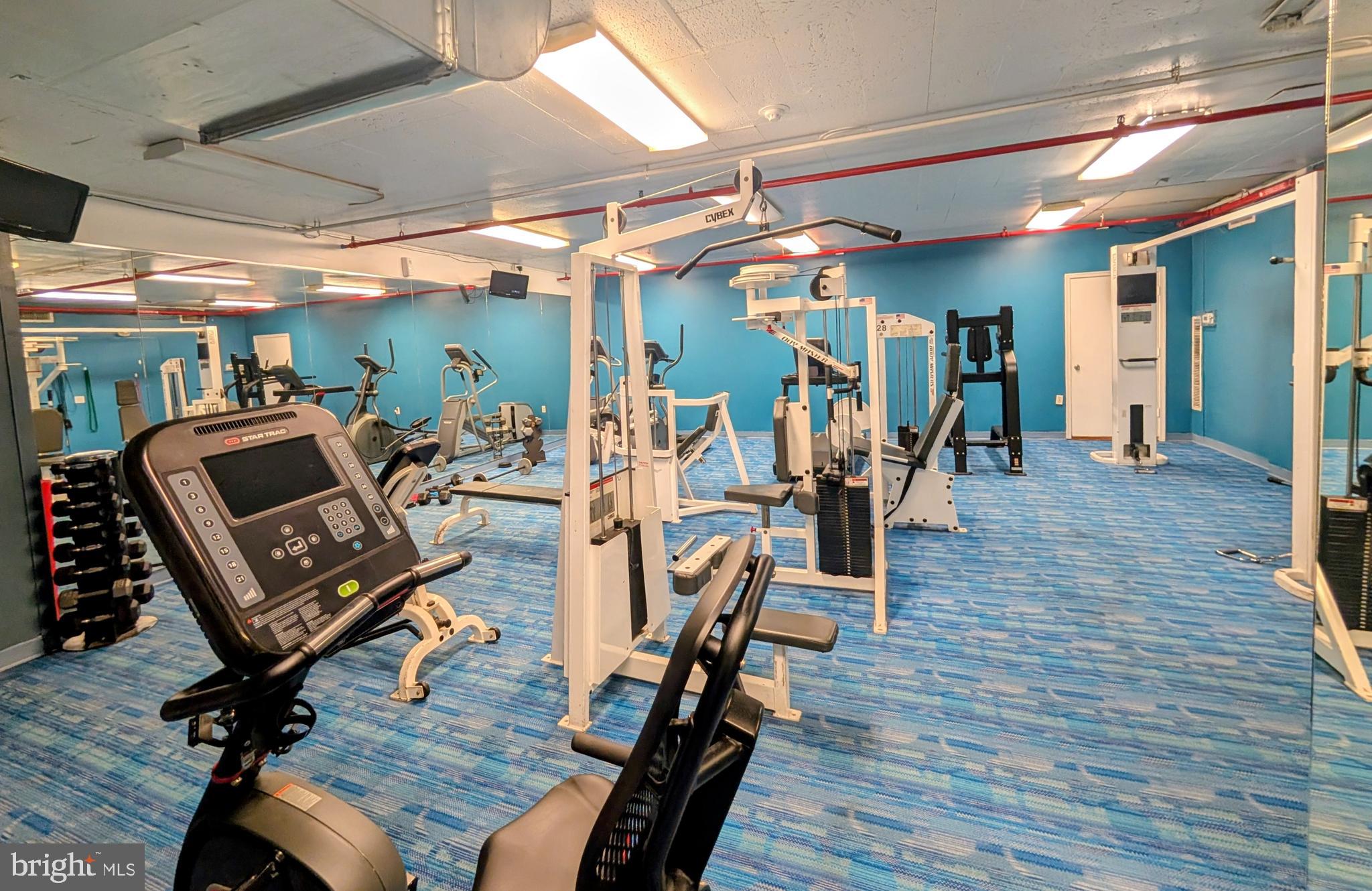 1324 Locust Street, Unit 618 Philadelphia, PA 19107 - Photo 24 of 34 a view of a room with gym equipment