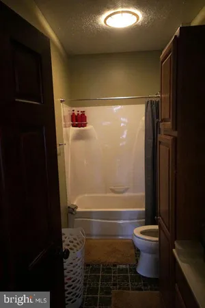 a bathroom with a shower and a sink