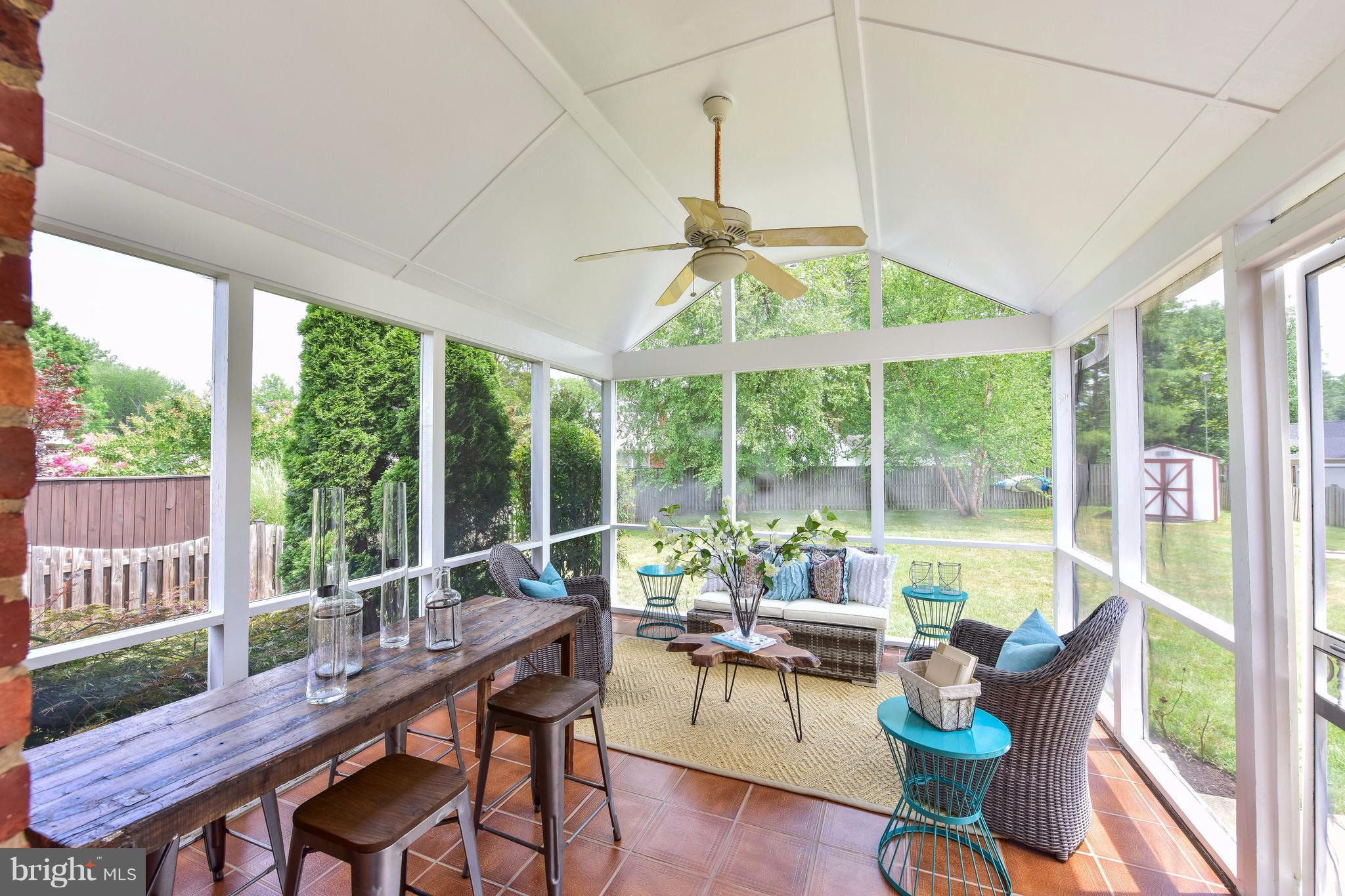1607 Shenandoah Road Alexandria, VA 22308 - Photo 7 of 30 Spacious screened porch overlooks fenced yard