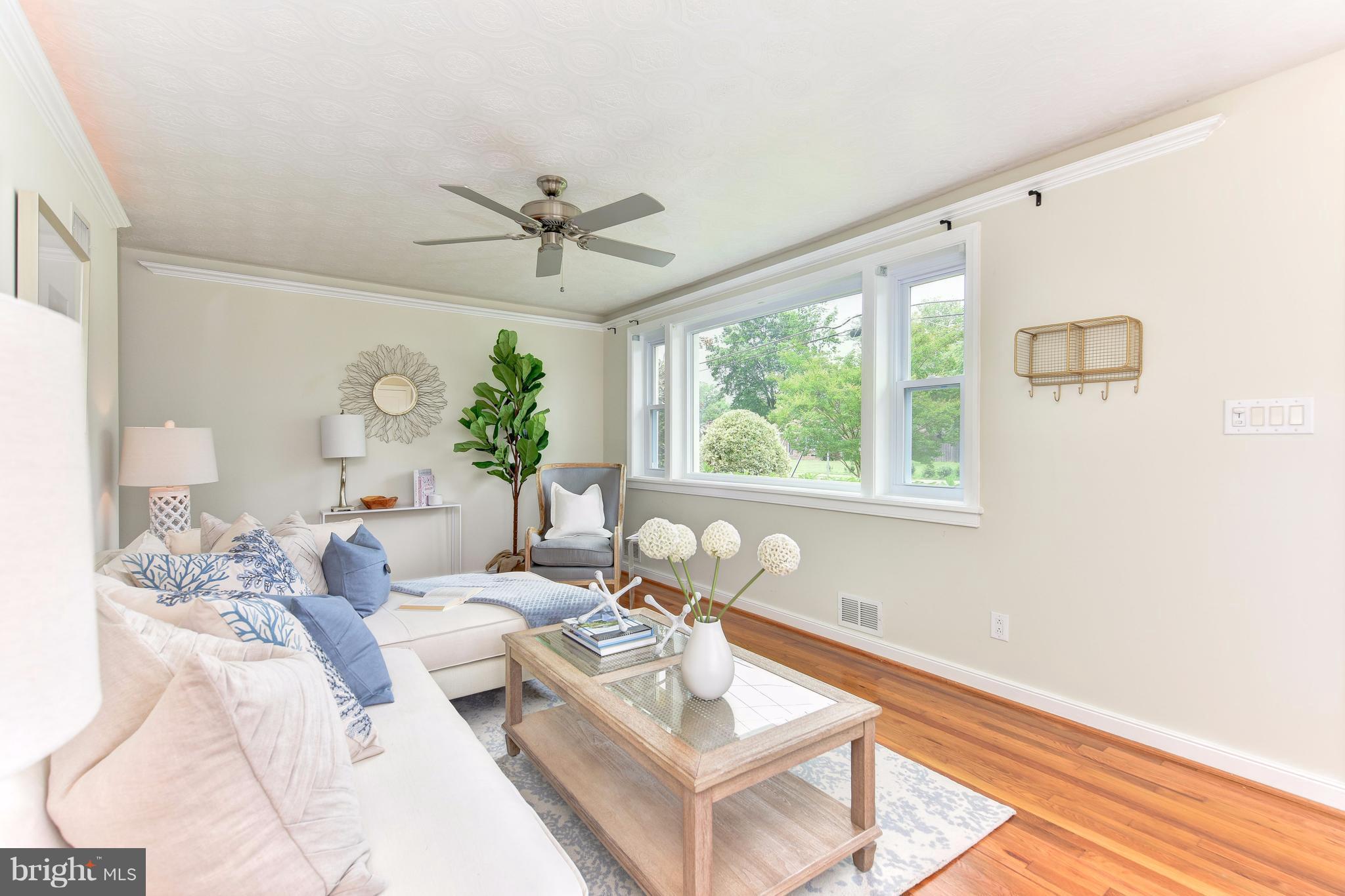 1607 Shenandoah Road Alexandria, VA 22308 - Photo 8 of 30 Living Room with ceiling fan