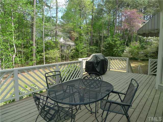 2604 Bembridge Drive Raleigh, NC 27613 - Photo 11 of 12 Imagine Saturday afternoons cooking out with friends or lazy mornings drinking coffee and reading the paper. This fabulous deck, overlooking the beautiful tree-lined backyard, is the perfect spot for fun and relaxation!
