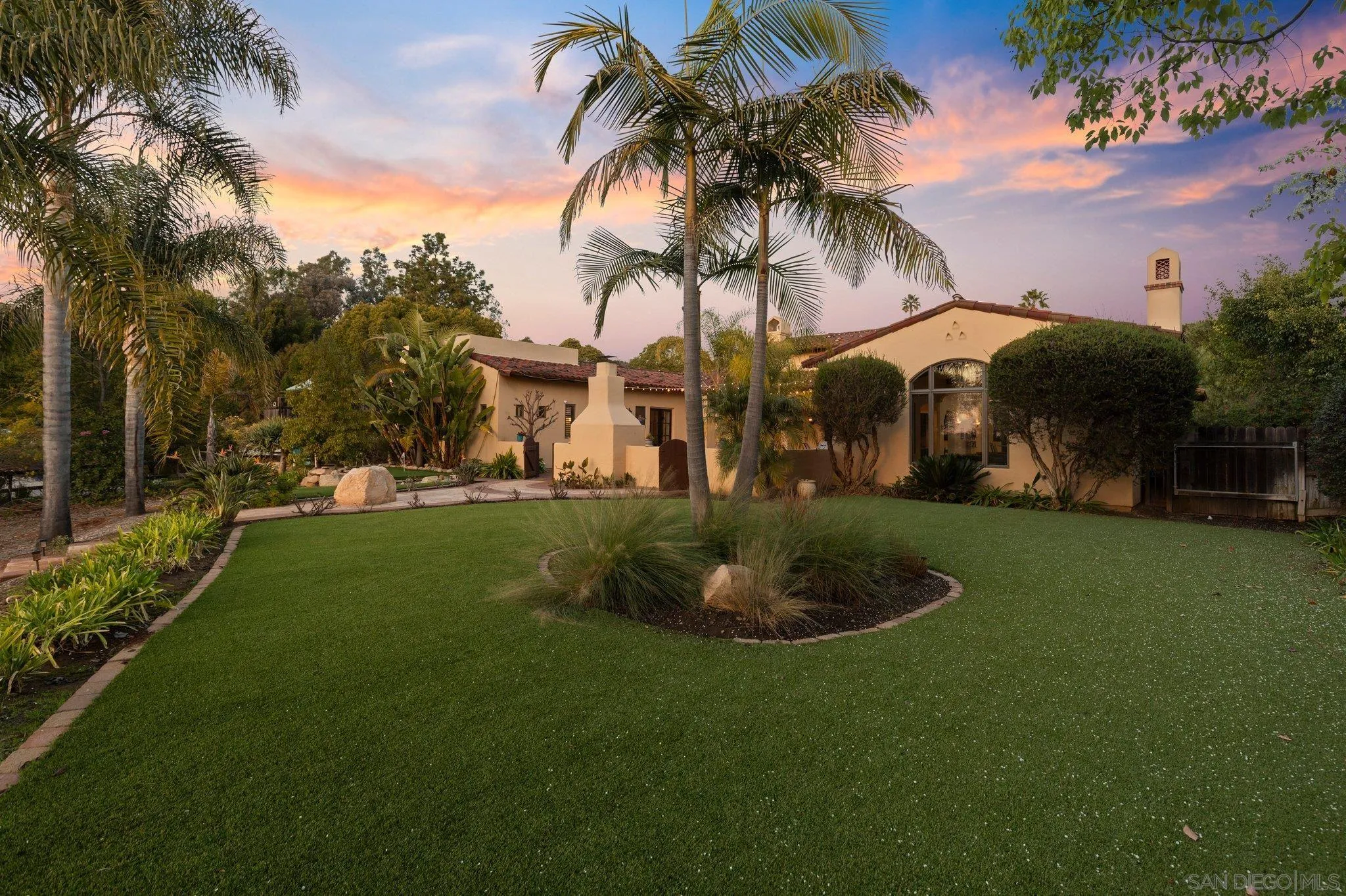 29746 Nella Lane Bonsall, CA 92084 - Photo 30 of 39 a view of a fountain in front of a house with a big yard