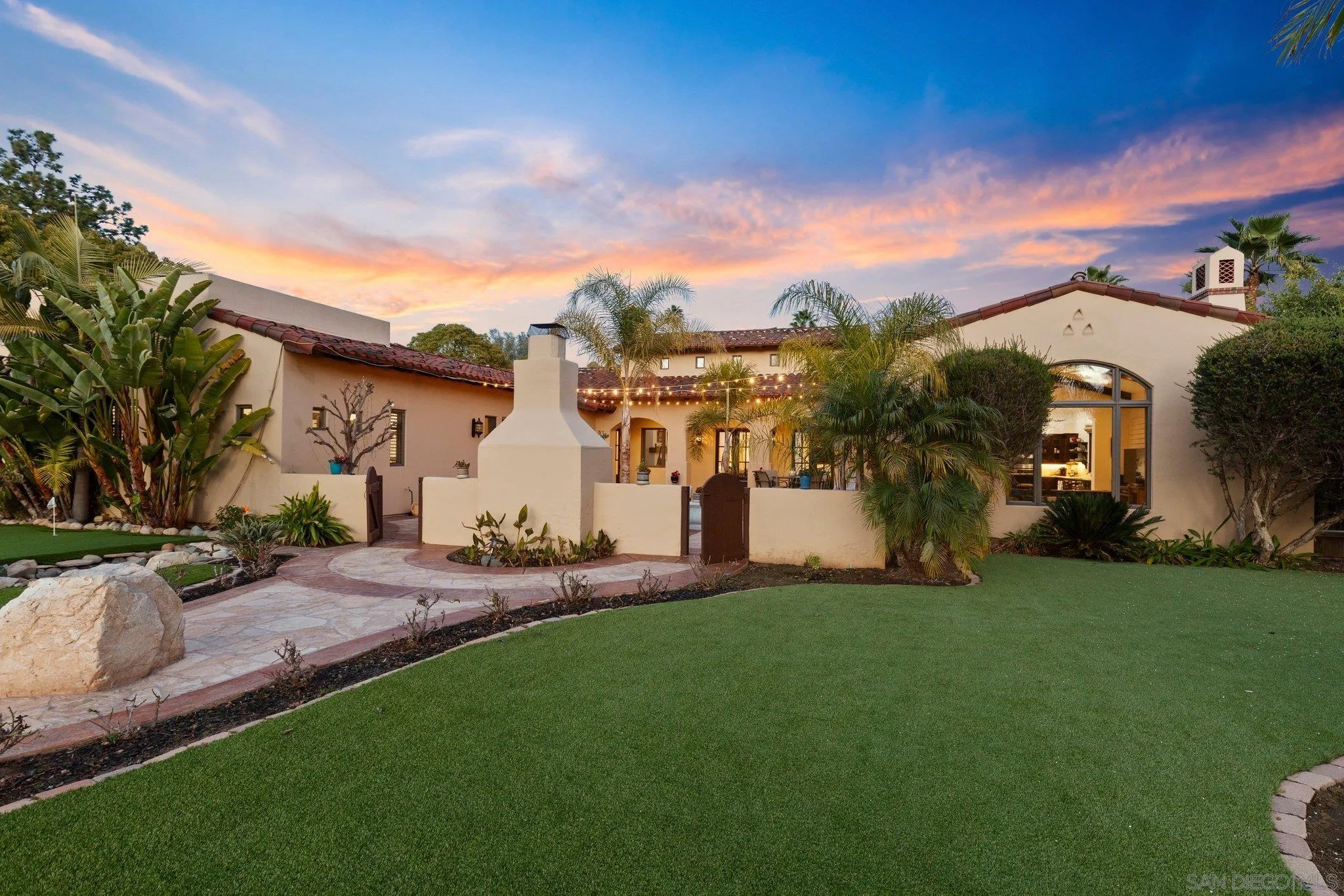 29746 Nella Lane Bonsall, CA 92084 - Photo 36 of 39 a front view of house with yard and green space