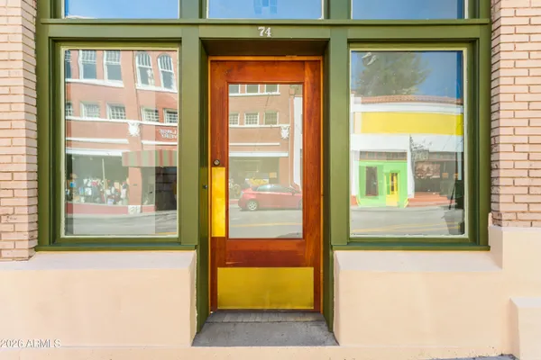 a view of front door