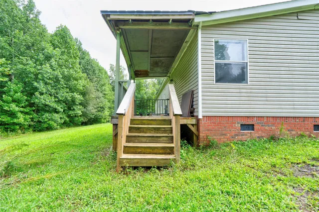 a view of a lush green forest