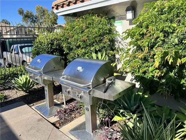 a view of a lake with a houses