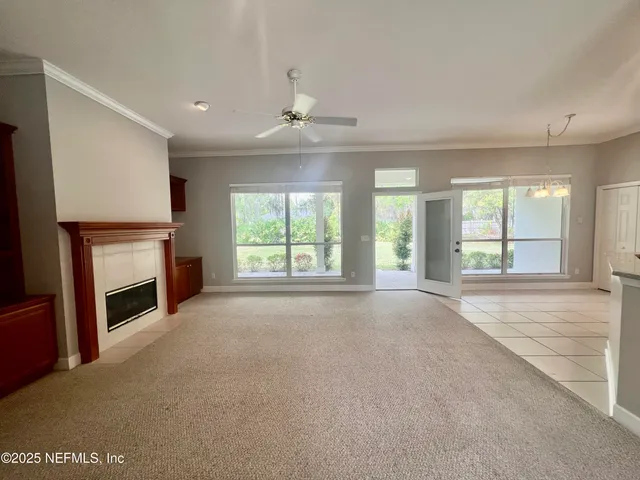 a bathroom with a sink vanity and mirror