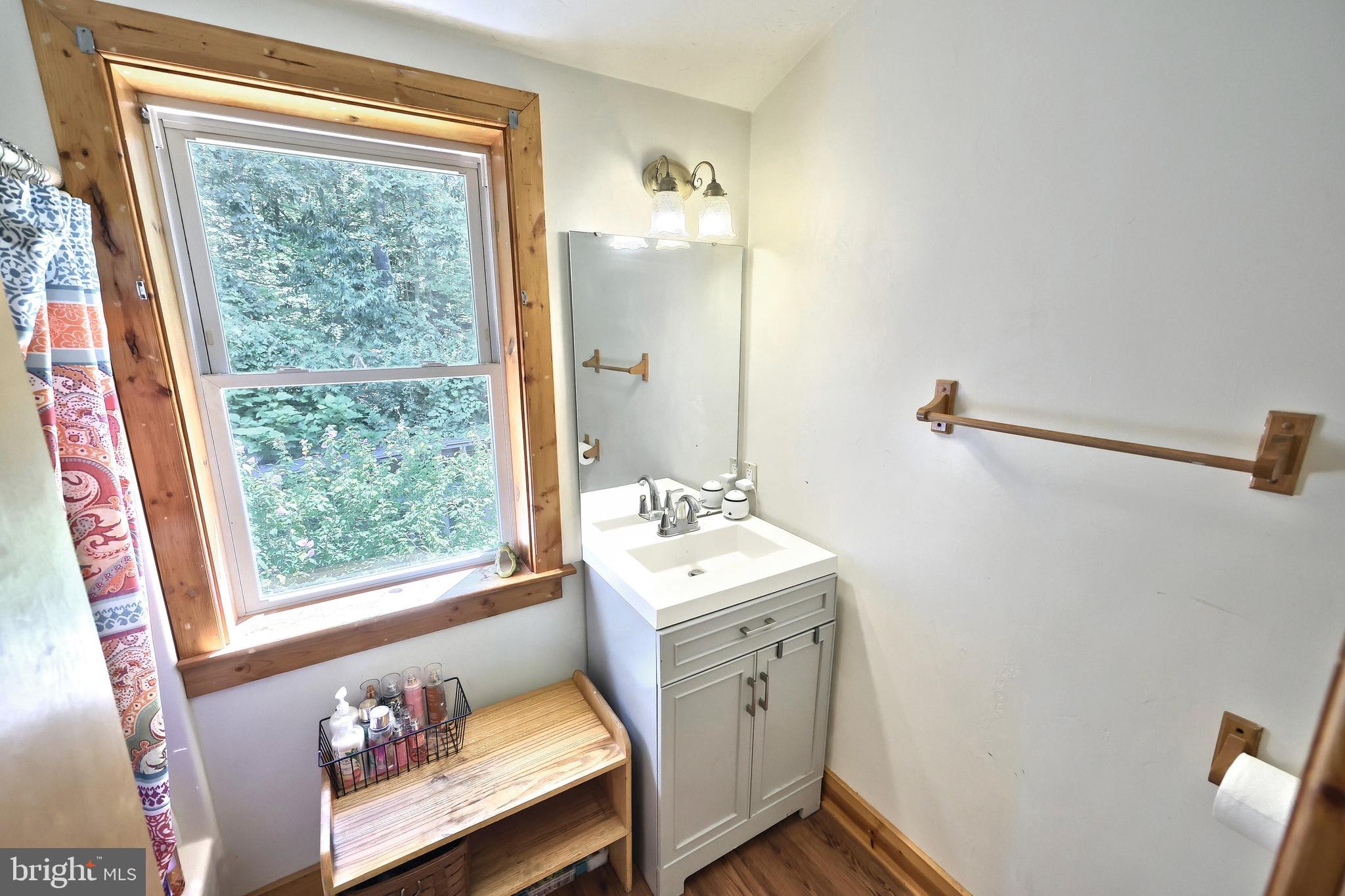6031 Mountain Road Dover, PA 17315 - Photo 34 of 47 a bathroom with a sink mirror and a window