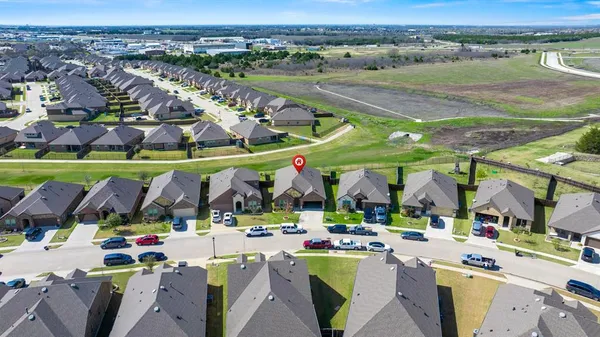 an aerial view of a city
