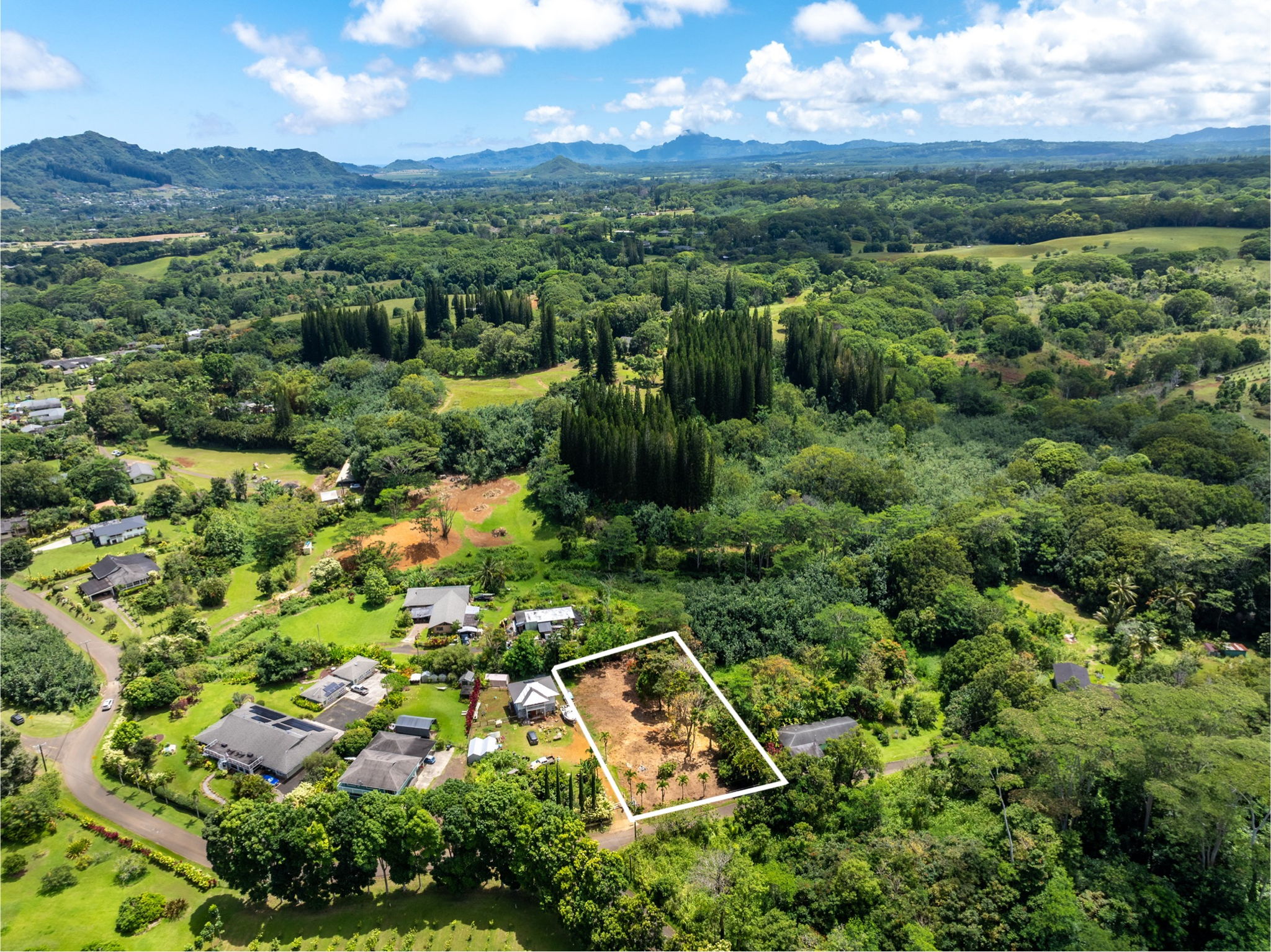 Moalepe Road Kapaa, HI 96746 - Photo 2 of 5 an aerial view of a house with a yard