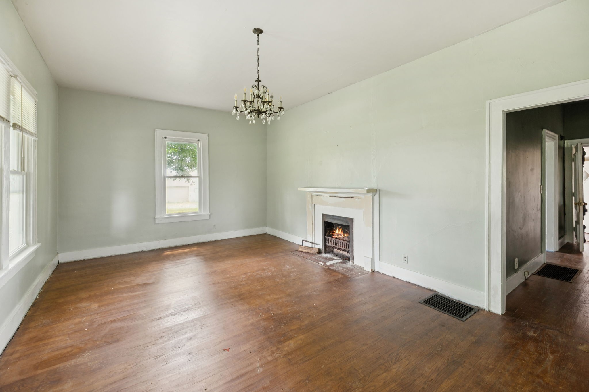 350 Port Royal Road Clarksville, TN 37040 - Photo 17 of 19 a view of empty room with fireplace and wooden floor