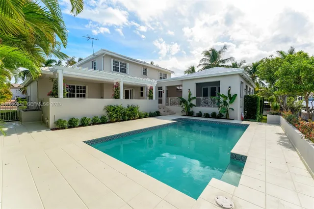 a house with a garden space