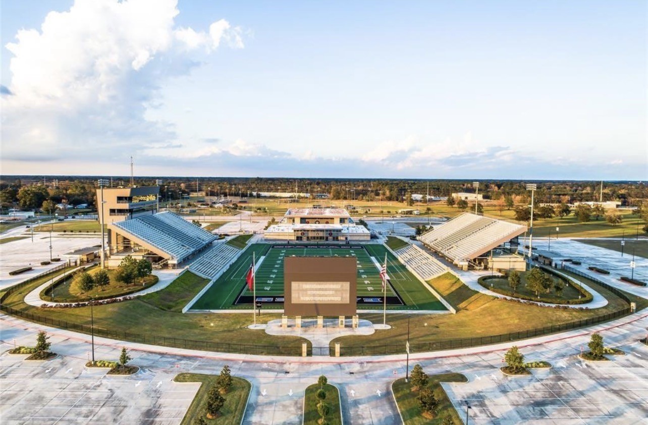 20961 Zuccala Drive New Caney, TX 77357 - Photo 30 of 33 an aerial view of a tennis ground