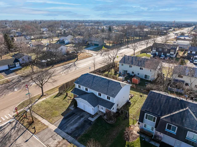 an aerial view of a city