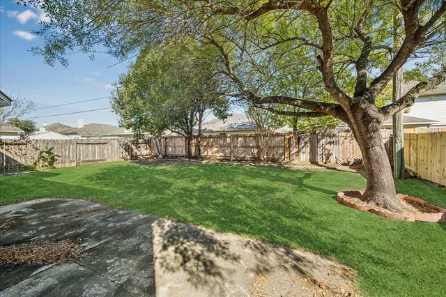 a view of yard with tree s