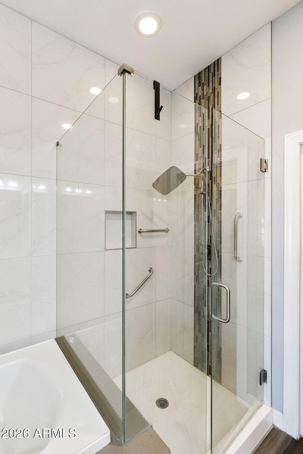 4777 South Fulton Ranch Boulevard, Unit 1086 Chandler, AZ 85248 - Photo 33 of 67 a bathroom with a shower and a glass door