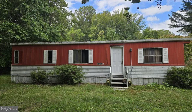 a backyard of a house with potted plants and large tree