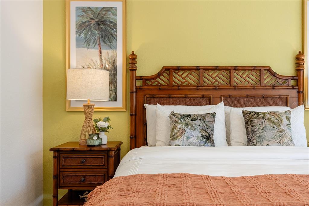 2630 North Beach Road Englewood, FL 34223 - Photo 24 of 98 a bedroom with a bed and painting on the wall