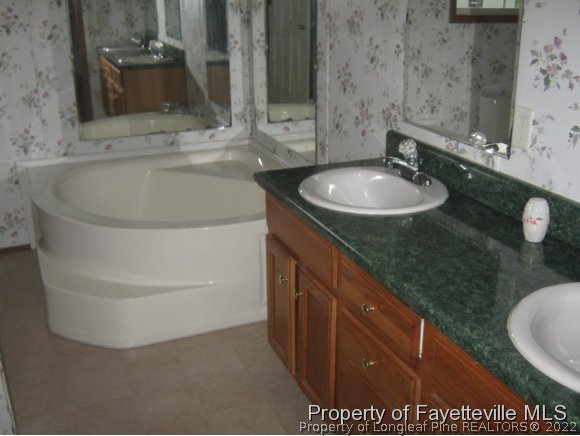 5978 Parkton Road Hope Mills, NC 28348 - Photo 6 of 9 a bathroom with a sink and a mirror
