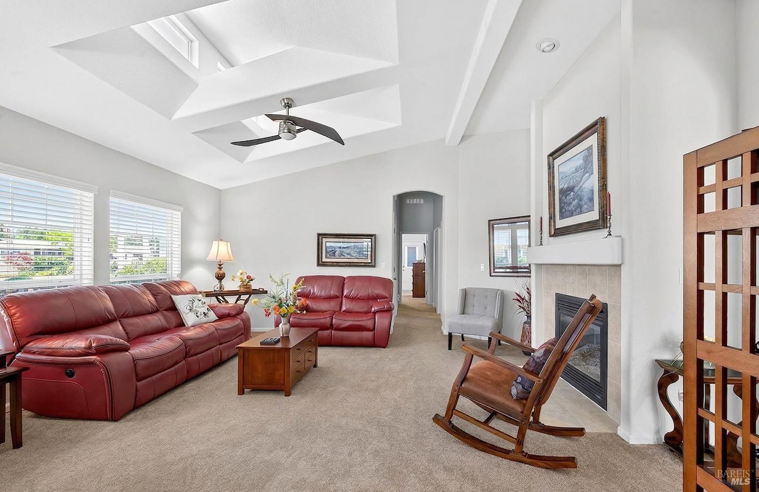 10 Shamrock Circle Santa Rosa, CA 95403 - Photo 12 of 39 a living room with furniture a ceiling fan and a window