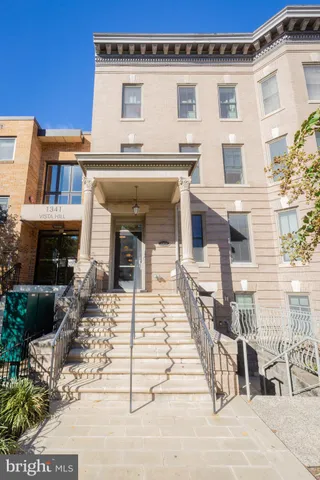 a view of a building with many windows