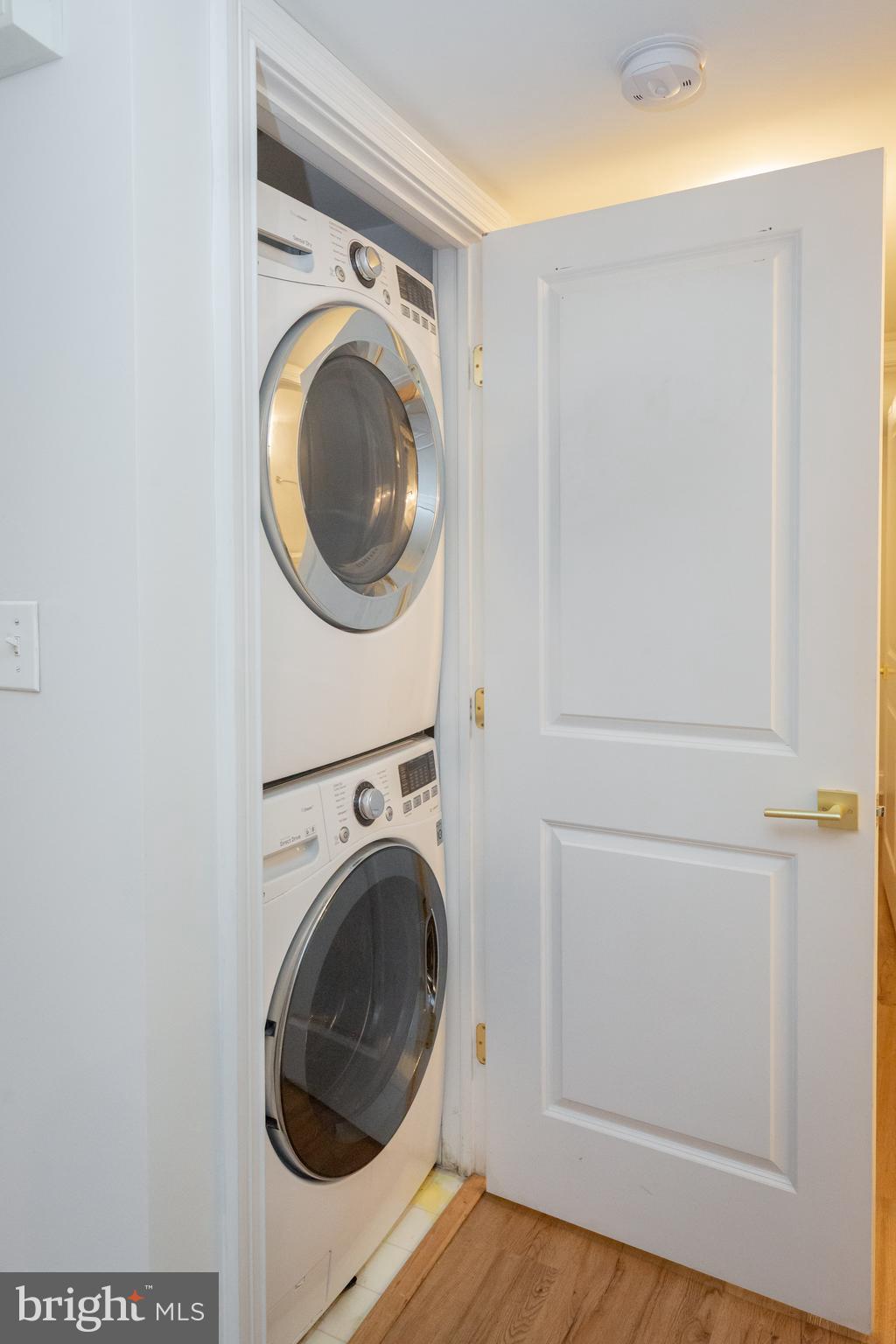 1323 Clifton Street Northwest, Unit 3 Washington, DC 20009 - Photo 25 of 32 a close view of a utility room with dryer and washer