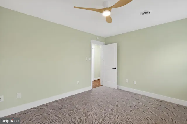 a view of an empty room