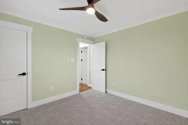 a view of an empty room