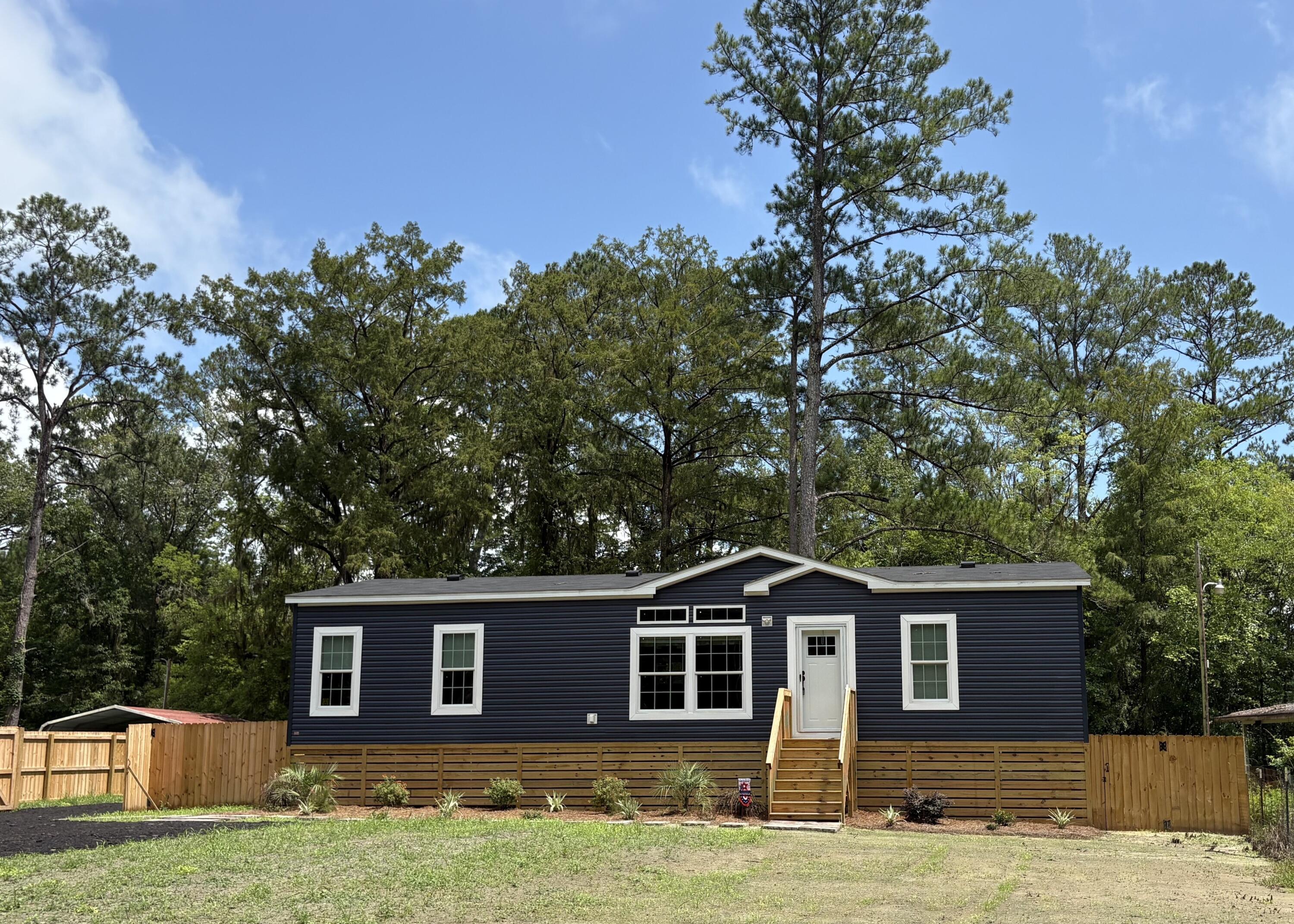 Front, with lawn growing in