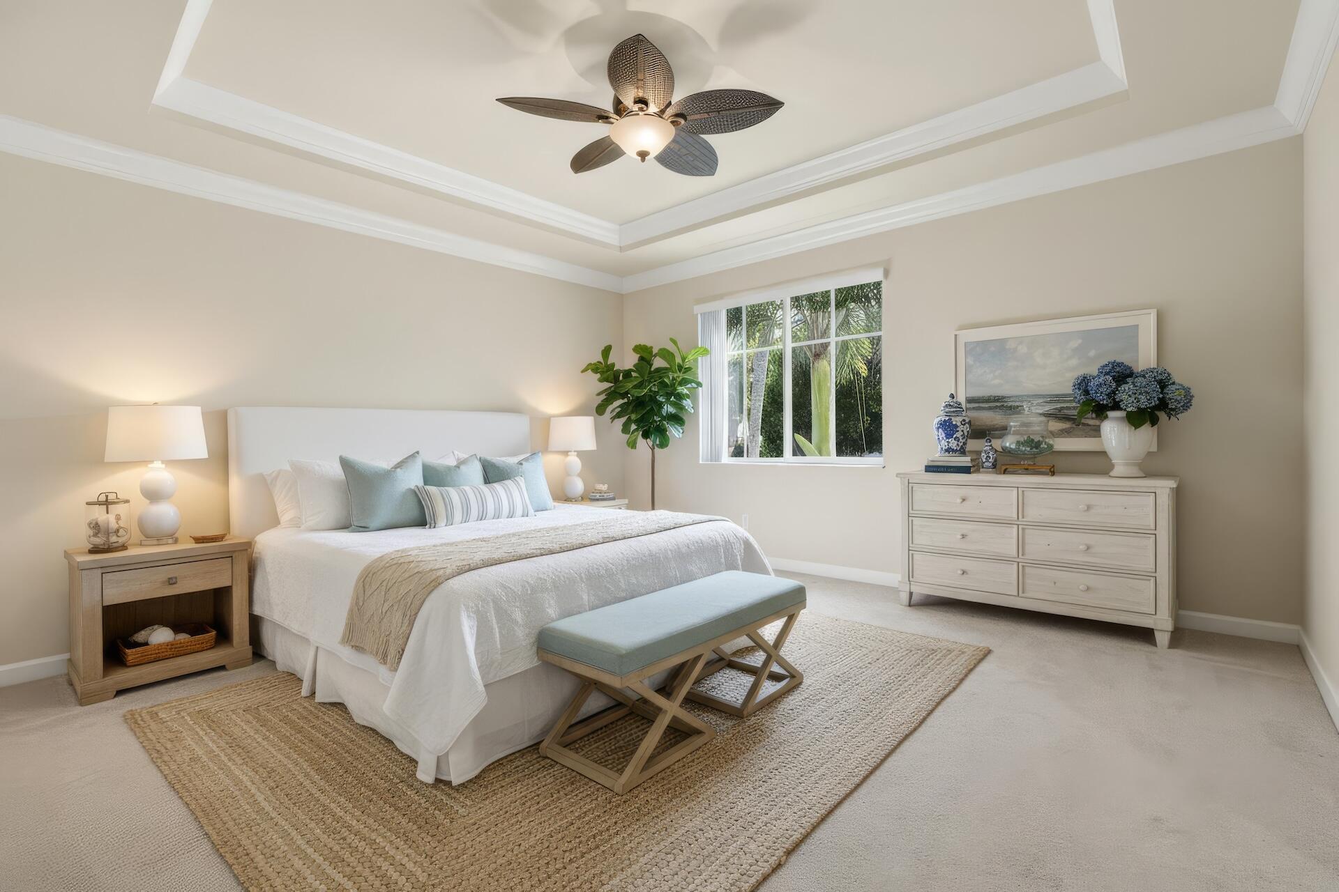 148 Northwest Emerson Place Boca Raton, FL 33432 - Photo 18 of 44 Photo Staged Primary Bedroom