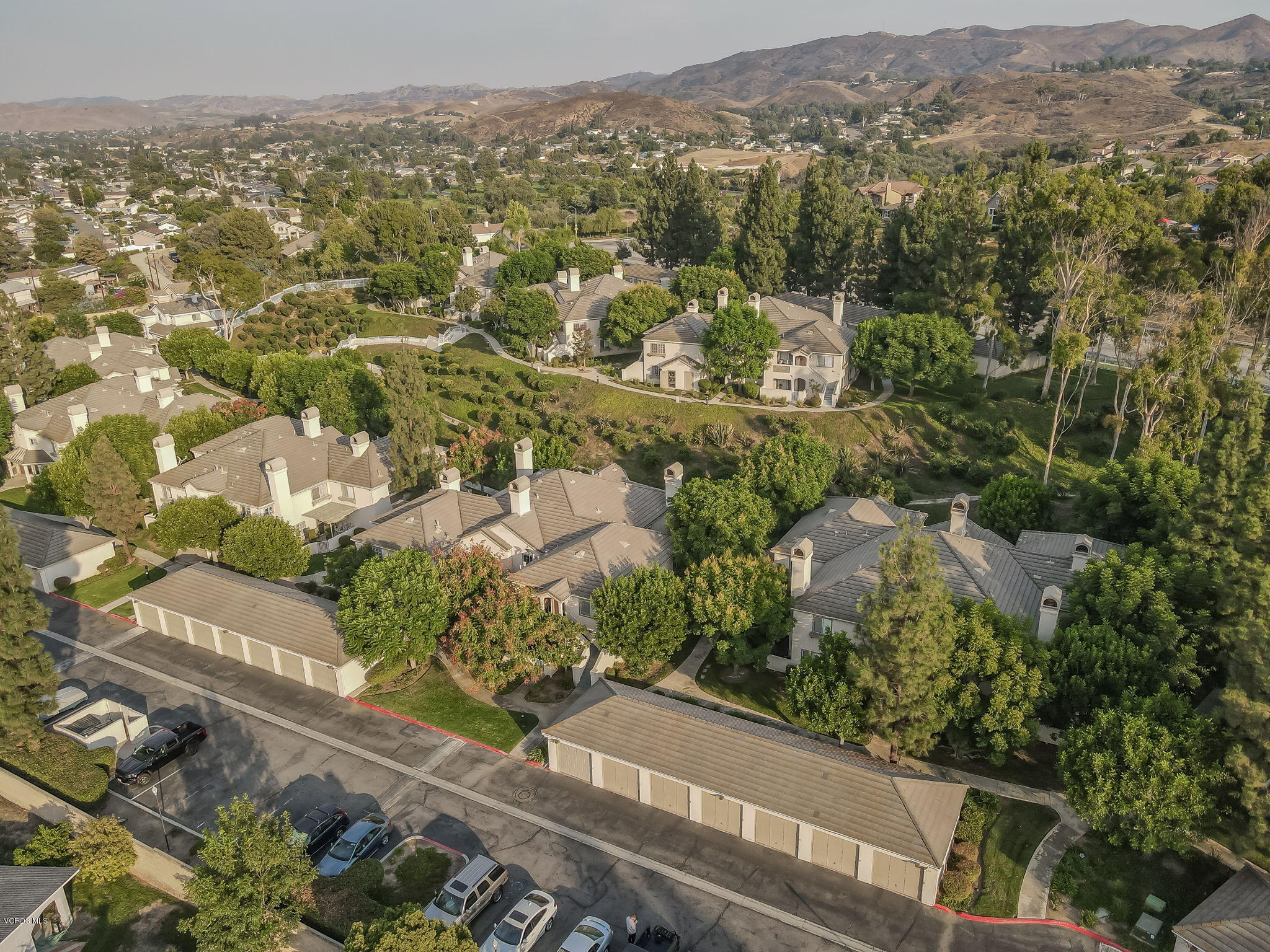 1067 Waltham Road, Unit D Simi Valley, CA 93065 - Photo 25 of 31 an aerial view of residential houses with outdoor space