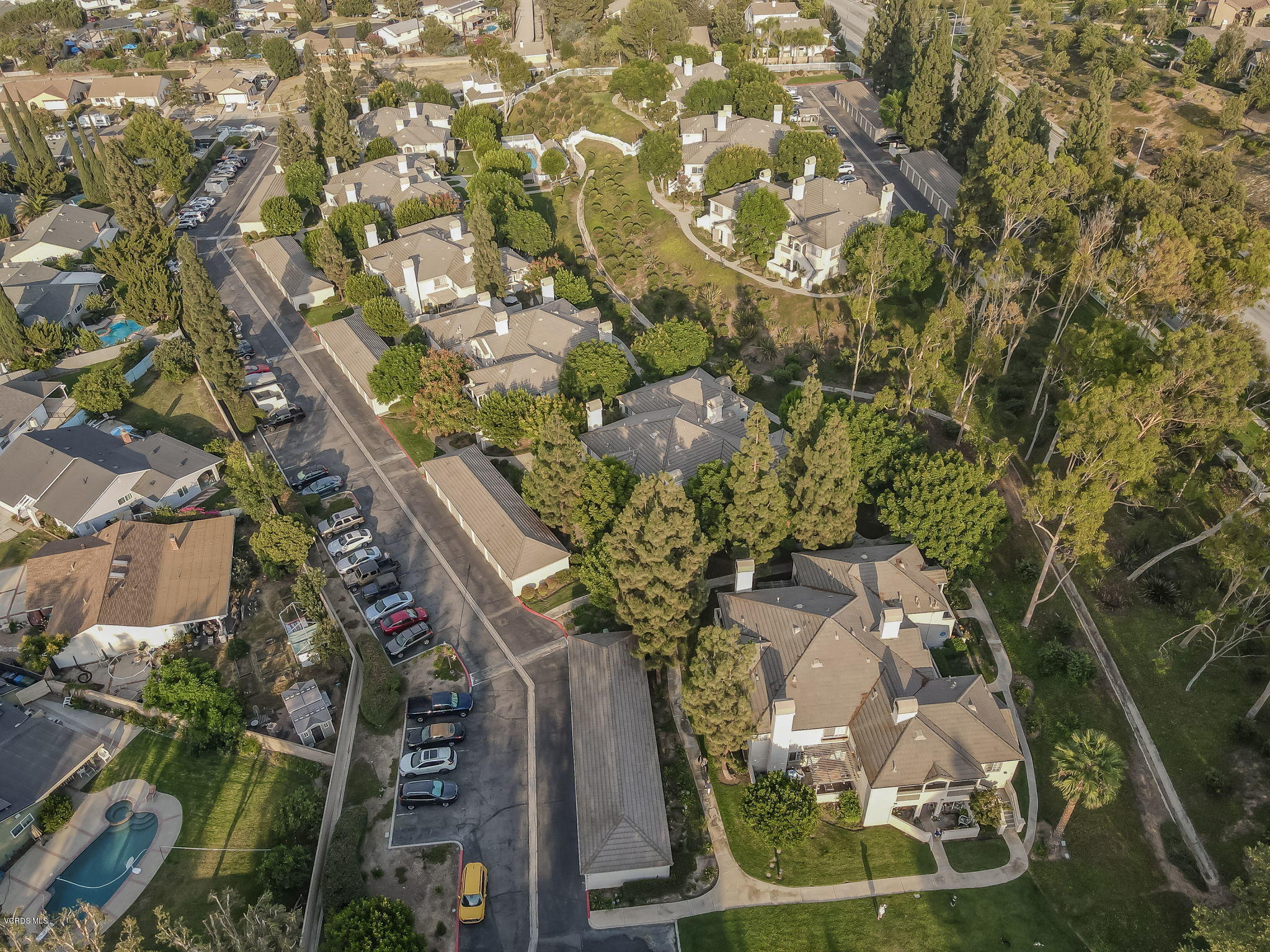 1067 Waltham Road, Unit D Simi Valley, CA 93065 - Photo 27 of 31 an aerial view of a residential houses with outdoor space