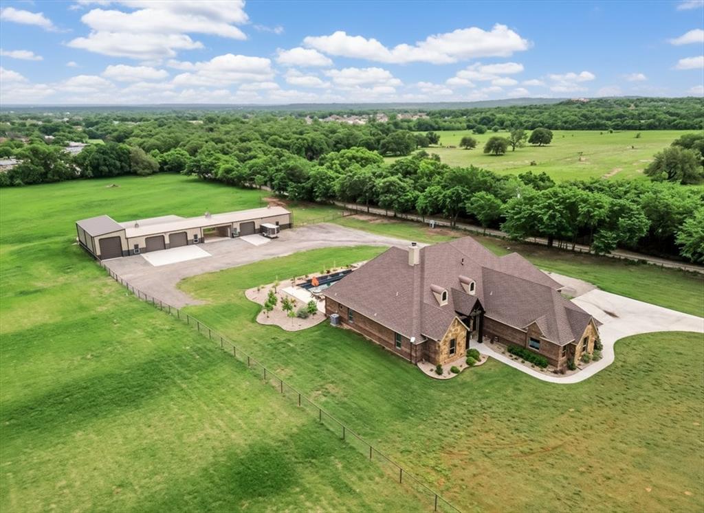 10106 Prather Road Springtown, TX 76082 - Photo 3 of 40 an aerial view of a house with garden space and street view