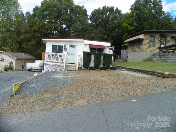 a view of a house with a patio