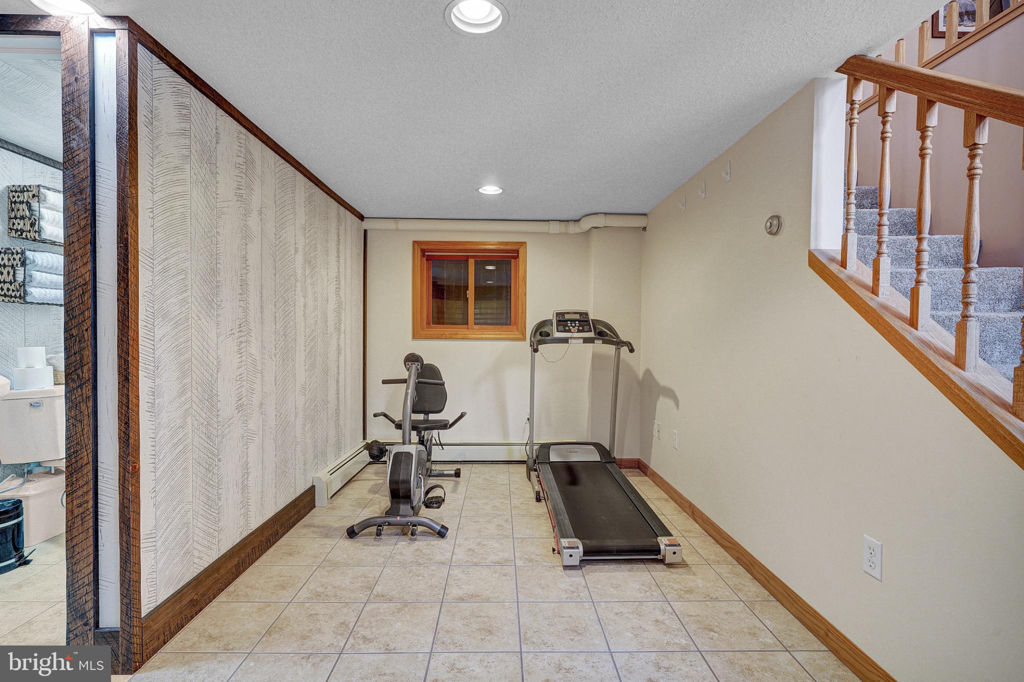 259 A A-Frame Road Coudersport, PA 16915 - Photo 54 of 130 Versatile basement fitness space.