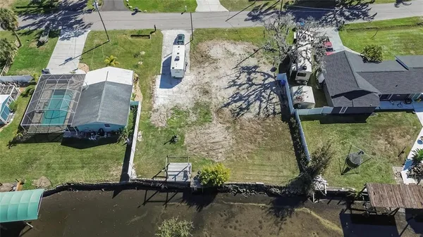 an aerial view of a houses