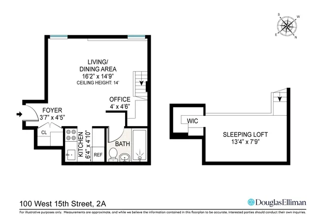 $750,000 | 100 West 15th Street, Unit 2A | Chelsea